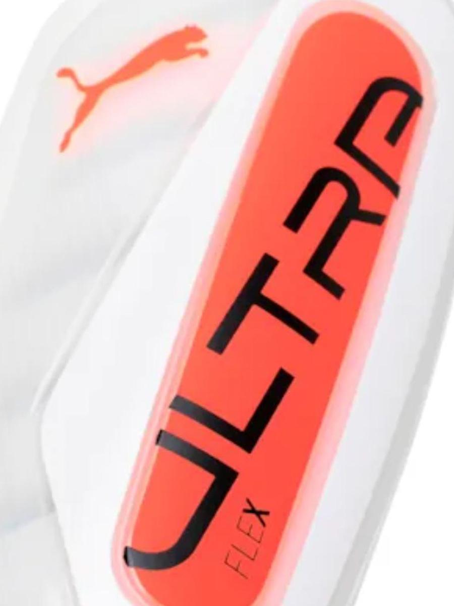 Espinillera Puma Ultra Flex Blanco Naranja Unisex