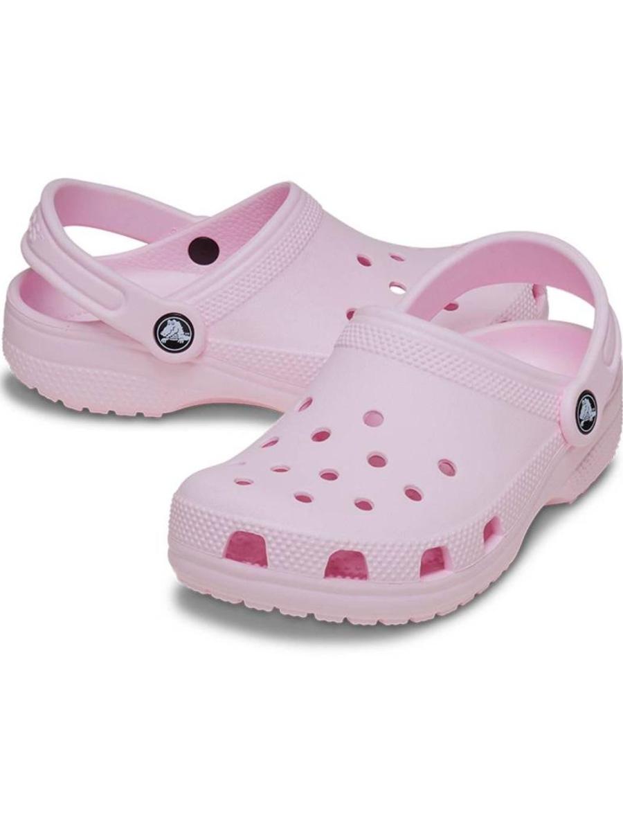 Zuecos Crocs Classic Rosa Jr