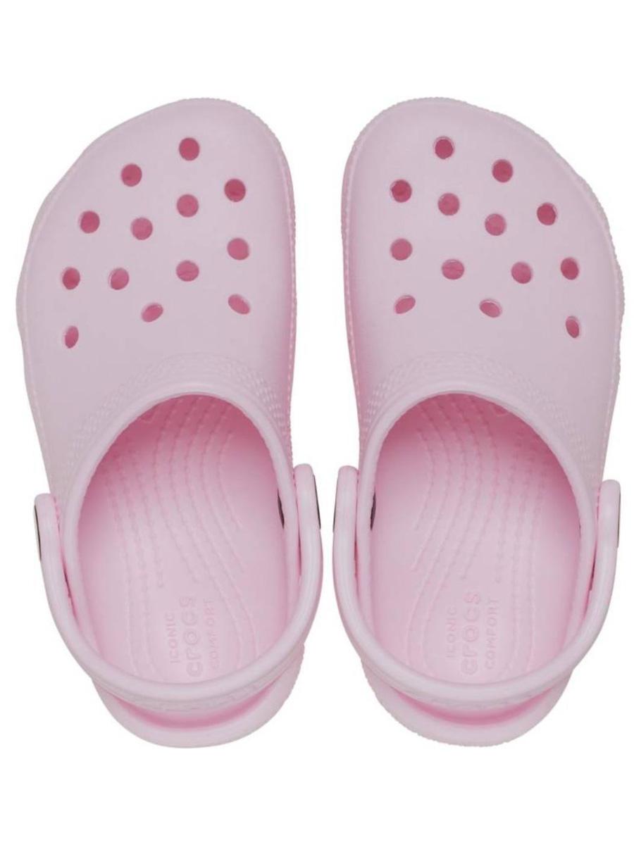 Zuecos Crocs Classic Rosa Jr