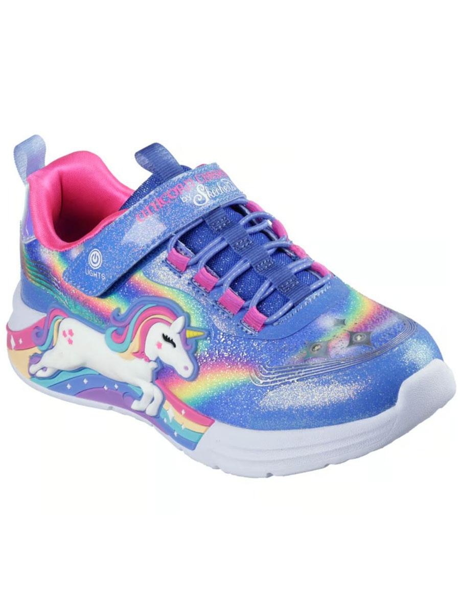 Zapatilla Skechers S-Lights Unicorn Azul Bebe