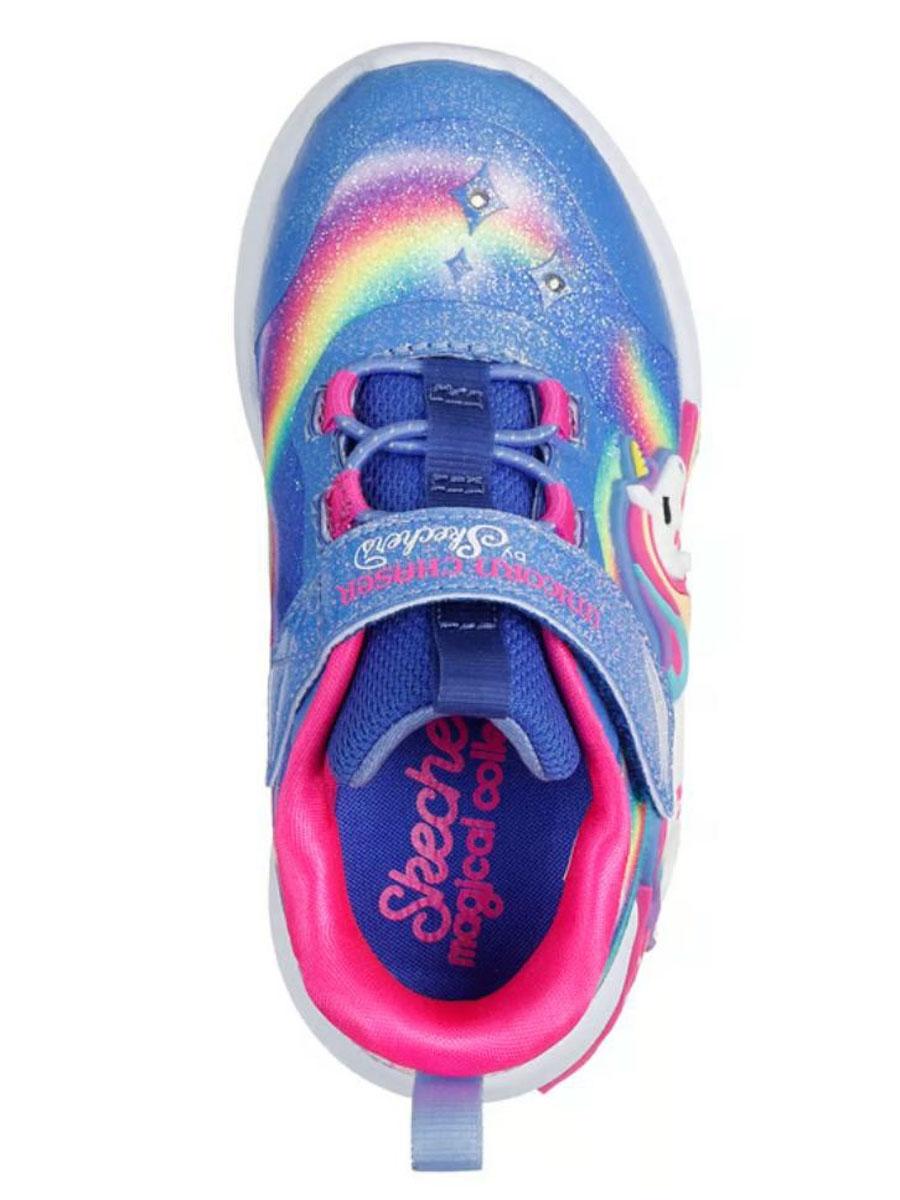 Zapatilla Skechers S-Lights Unicorn Azul Bebe
