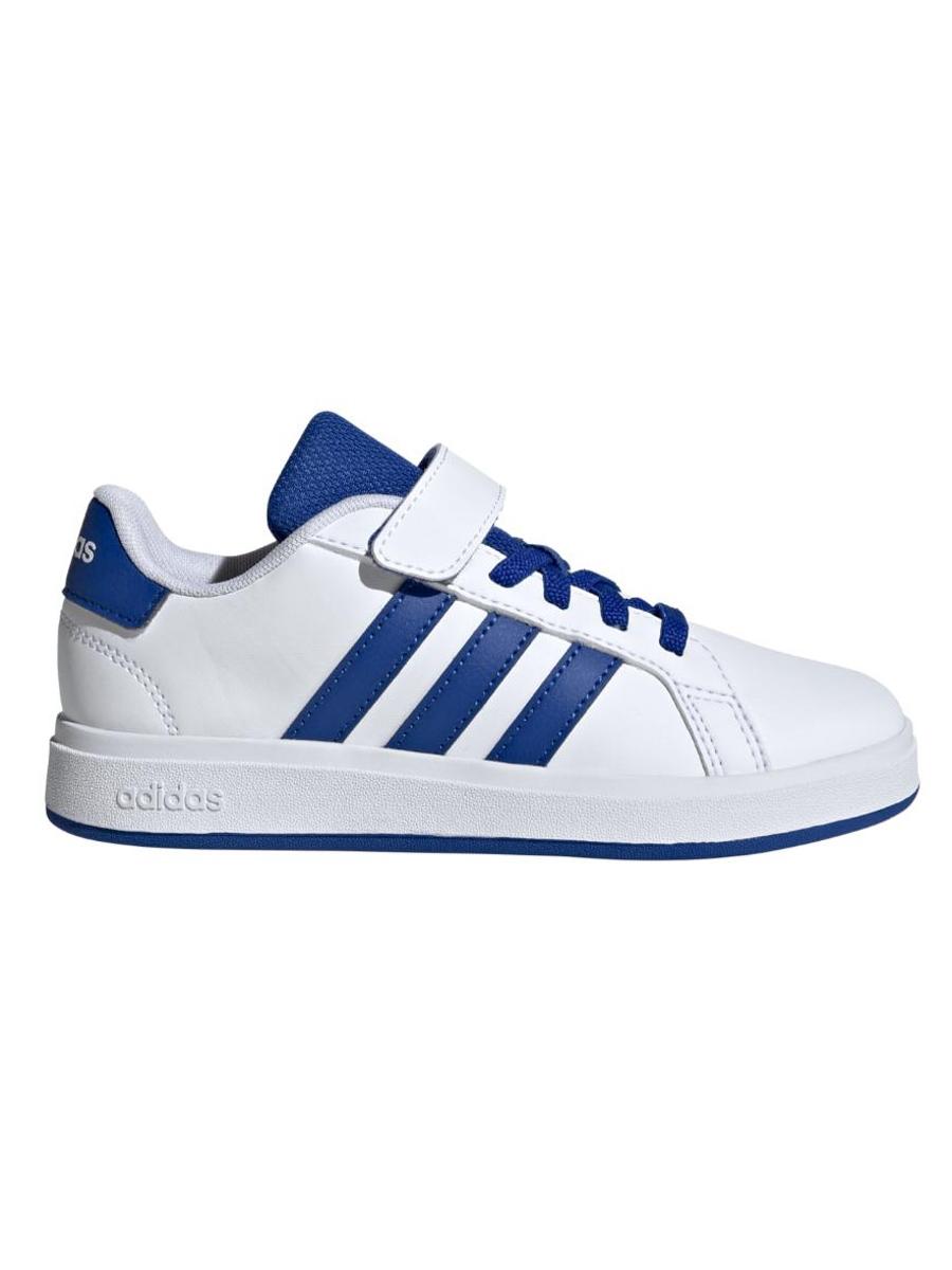 Zapatilla Adidas Grand Court 2 Bco/Azul Jr