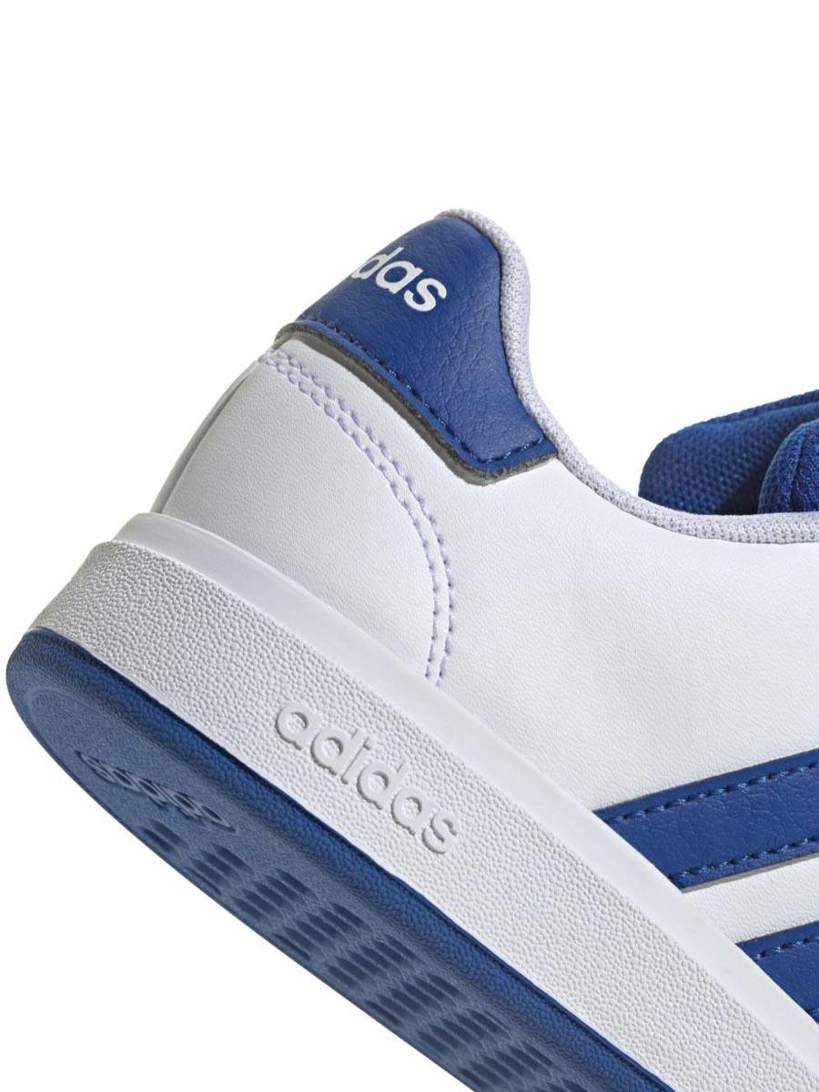 Zapatilla Adidas Grand Court 2 Bco/Azul Jr
