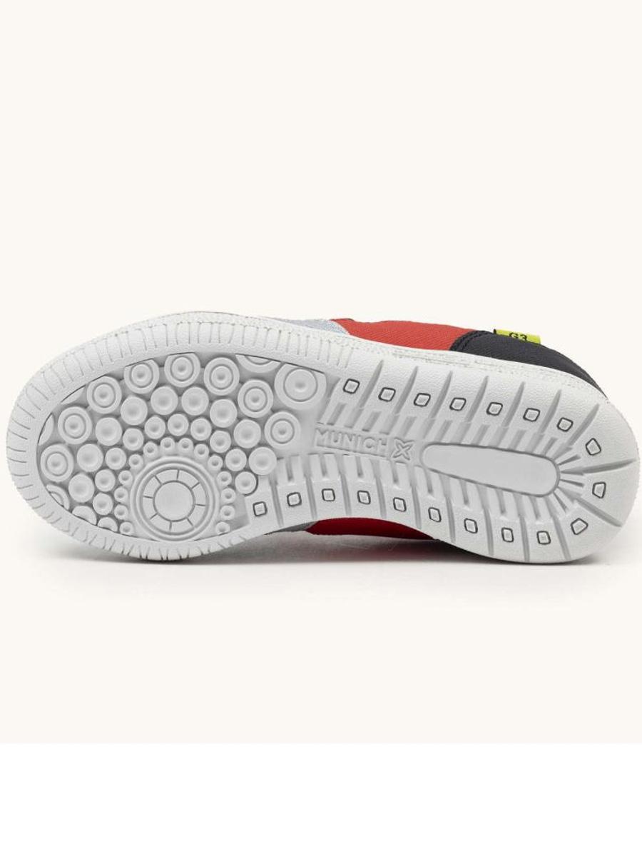 Zapatilla Munich G-3 Kid 446 Gris/Rojo Jr