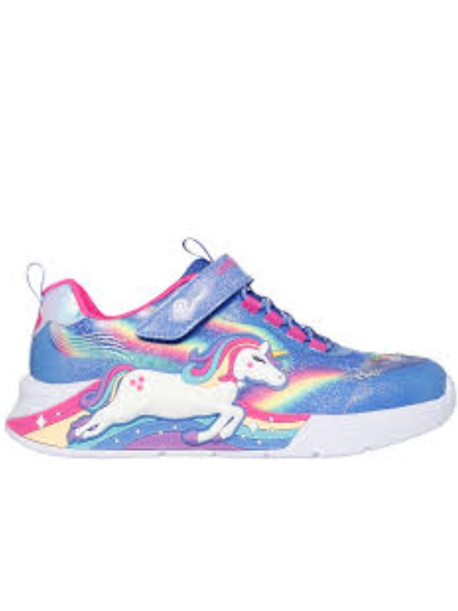 Zapatilla Skechers S-Lights Unicorn Azul Jr
