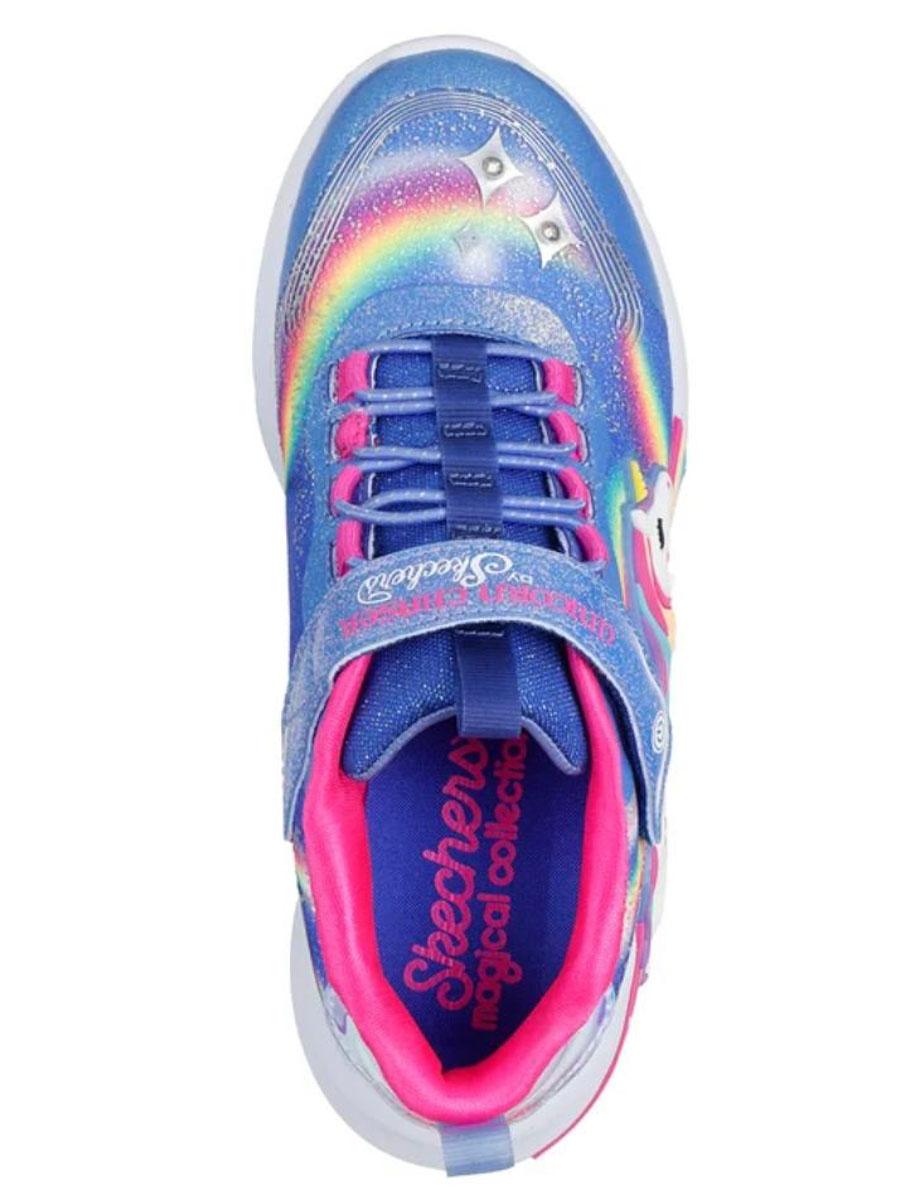 Zapatilla Skechers S-Lights Unicorn Azul Jr