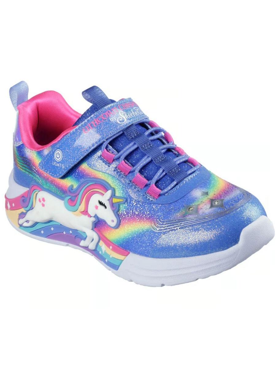 Zapatilla Skechers S-Lights Unicorn Azul Jr