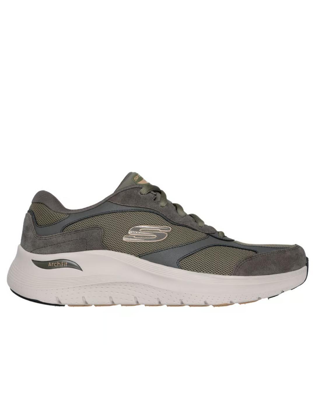 Zapatilla Skechers Arch Fit The Keep Verde M