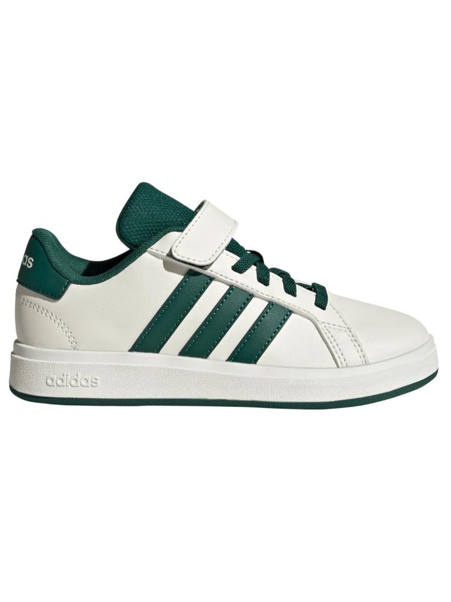 Zapatilla Adidas Grand Court Beige/Verde Jr