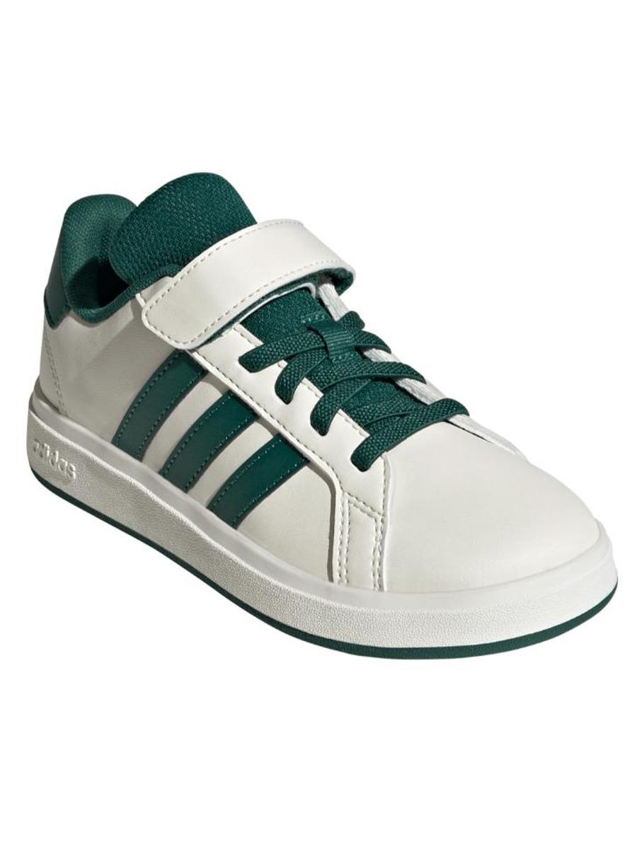 Zapatilla Adidas Grand Court Beige/Verde Jr