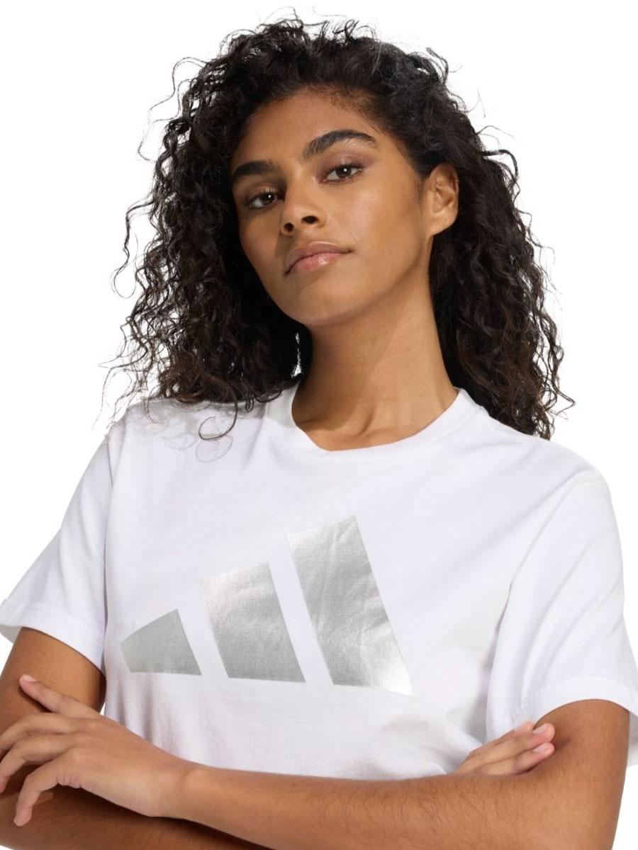 Camiseta Adidas Hol Met W Blanco/Plata