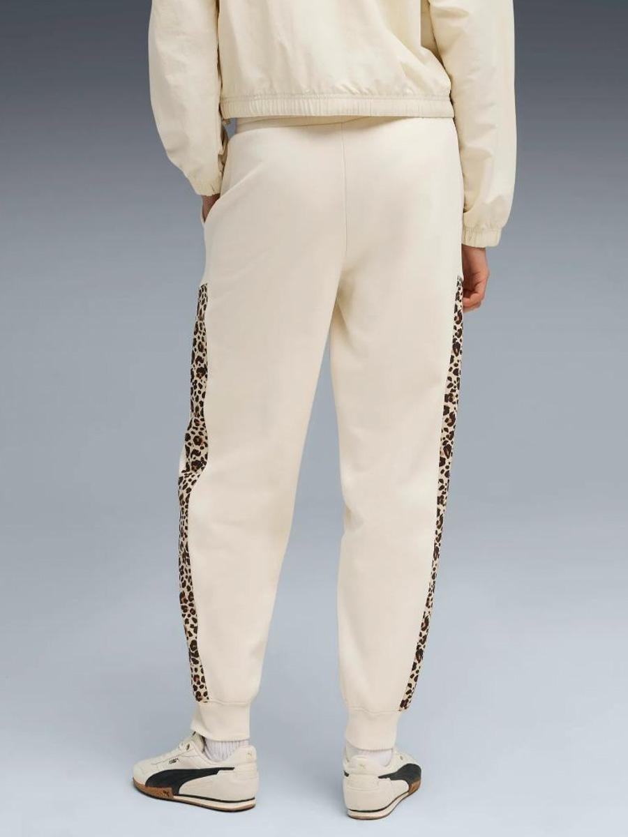 Pantalon Puma Essentials Graphic Beige Leopar W