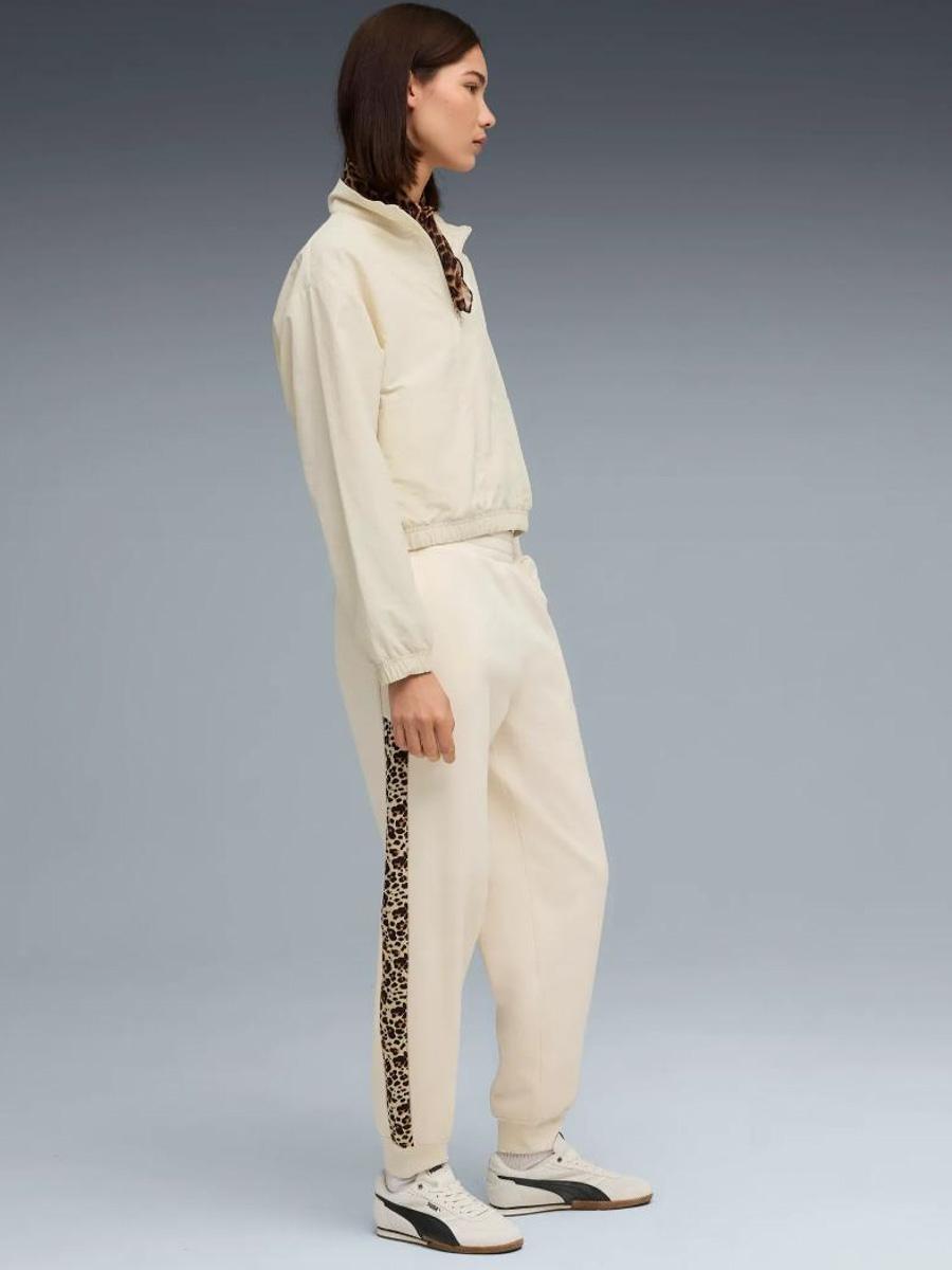Pantalon Puma Essentials Graphic Beige Leopar W