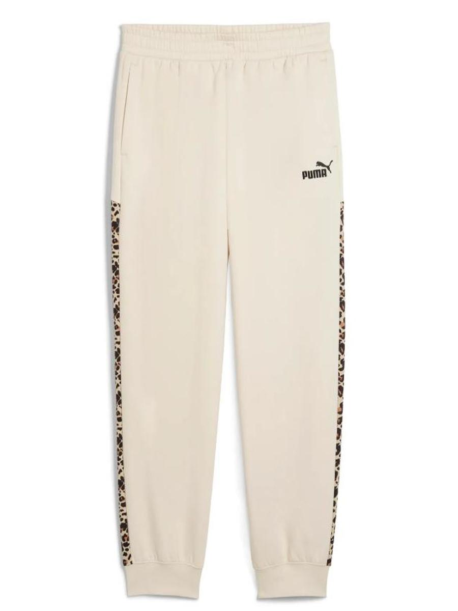 Pantalon Puma Essentials Graphic Beige Leopar W