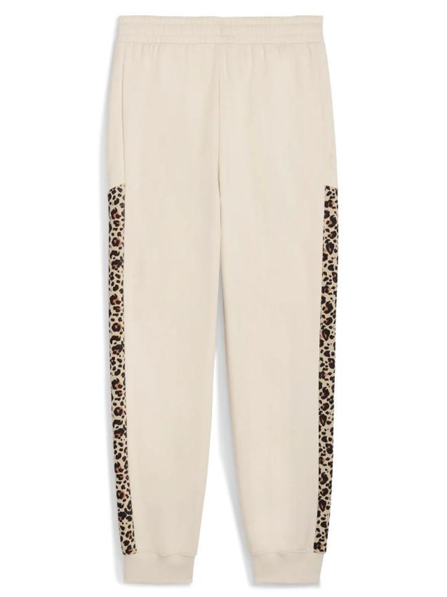 Pantalon Puma Essentials Graphic Beige Leopar W