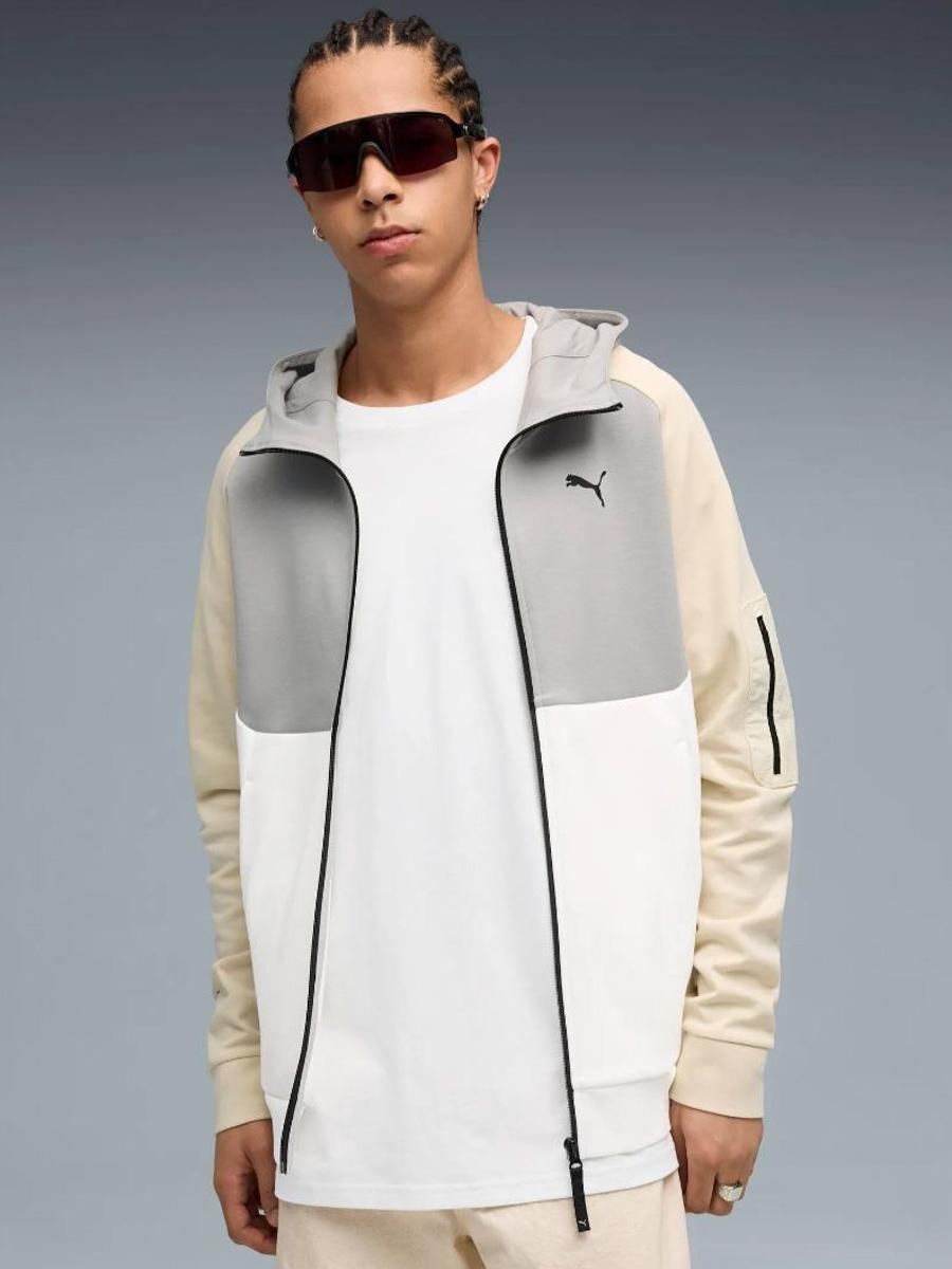 Chaqueta Puma Tech Gris Blanco Beige M