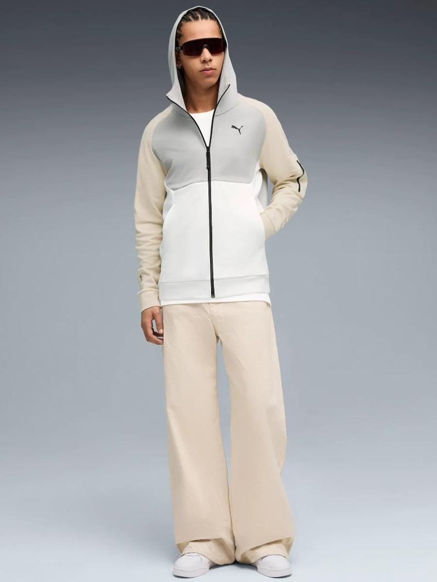 Chaqueta Puma Tech Gris Blanco Beige M