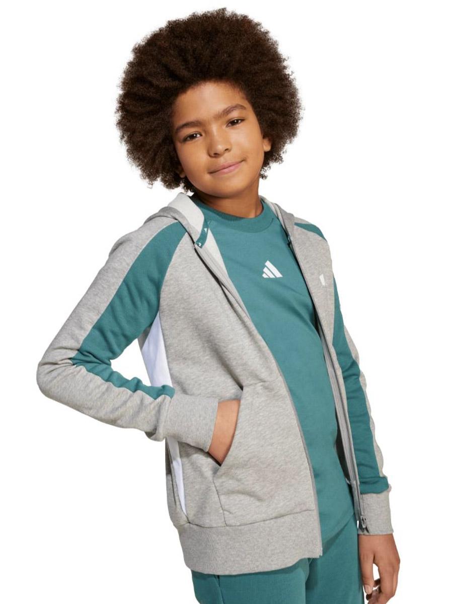 Chandal Adidas Gris Verde Jr