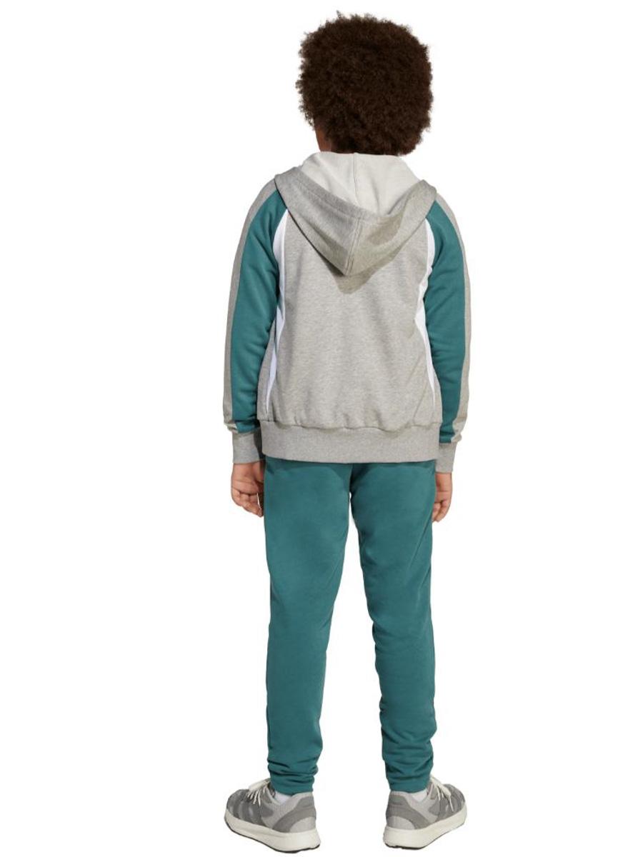 Chandal Adidas Gris Verde Jr