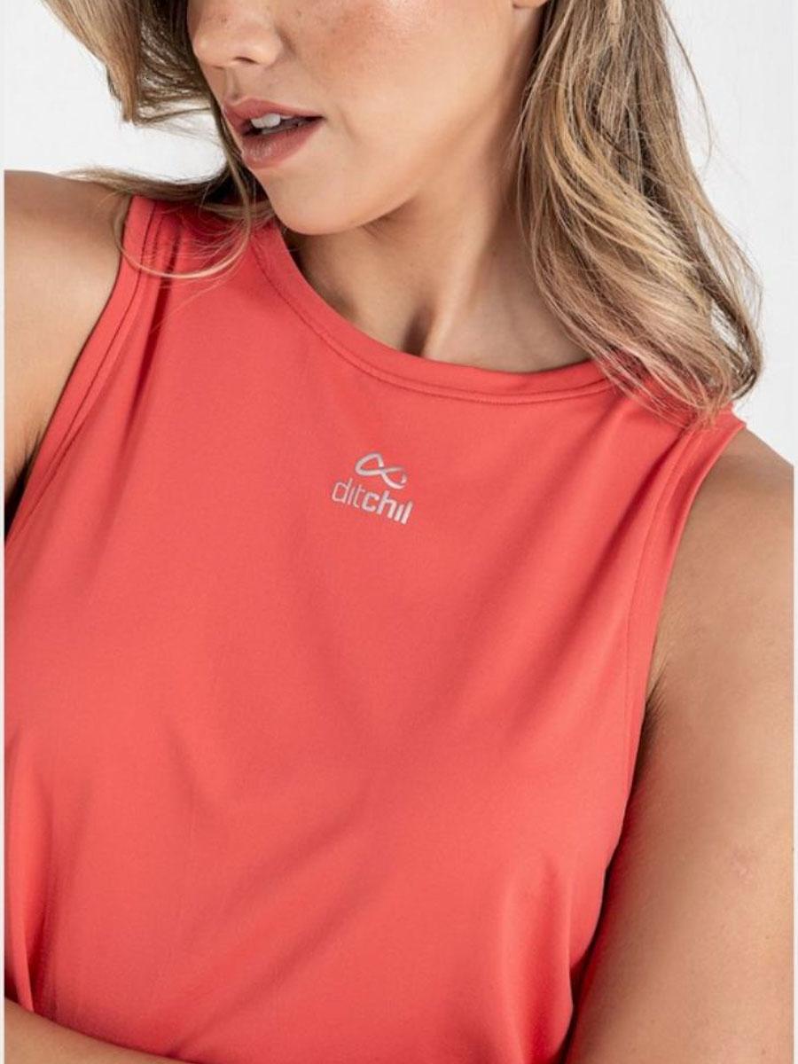 Camiseta Tiras Ditchil Energy W Coral