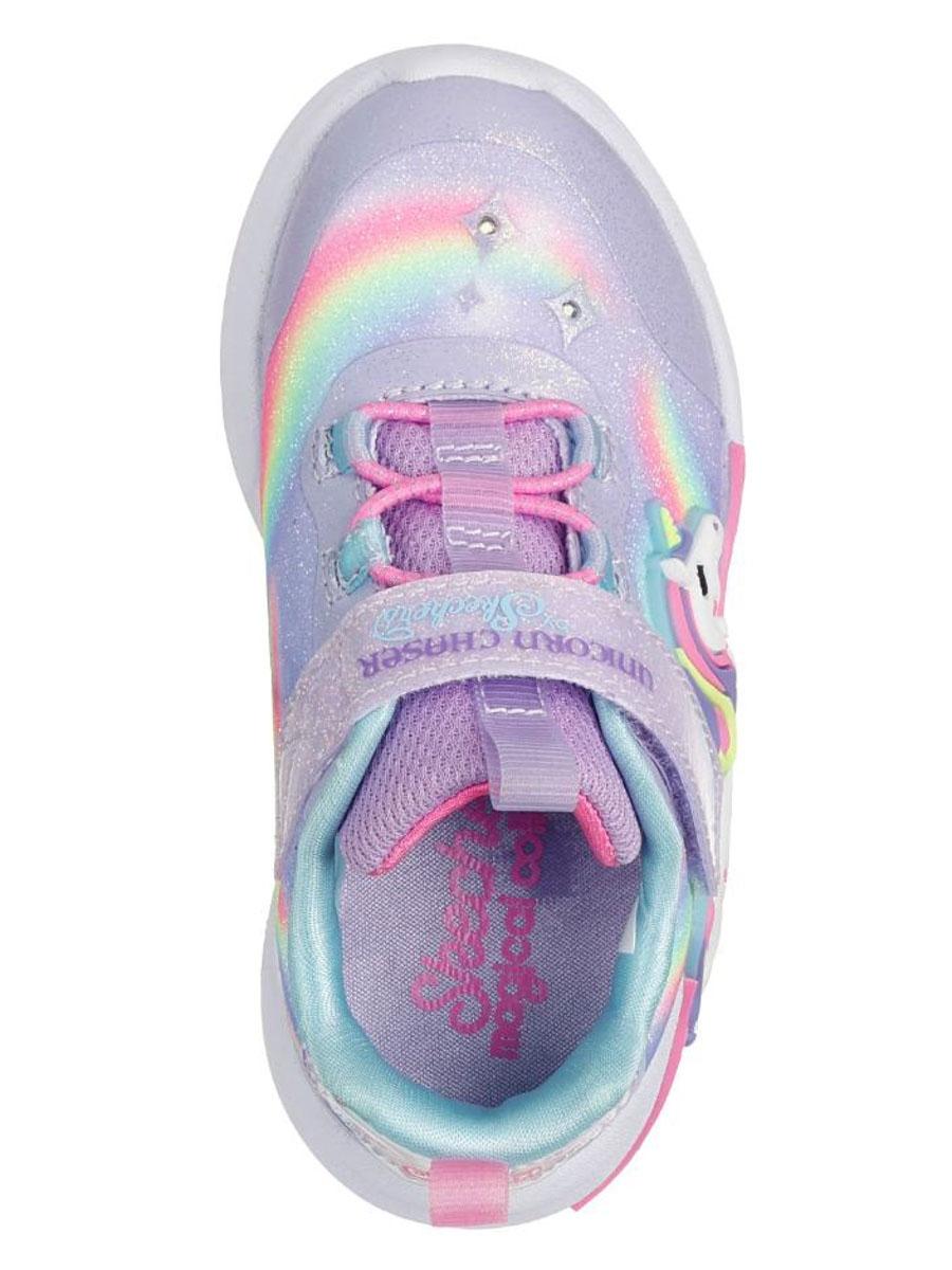 Zapatilla Skechers S Lights Unicorn Lila Bebe
