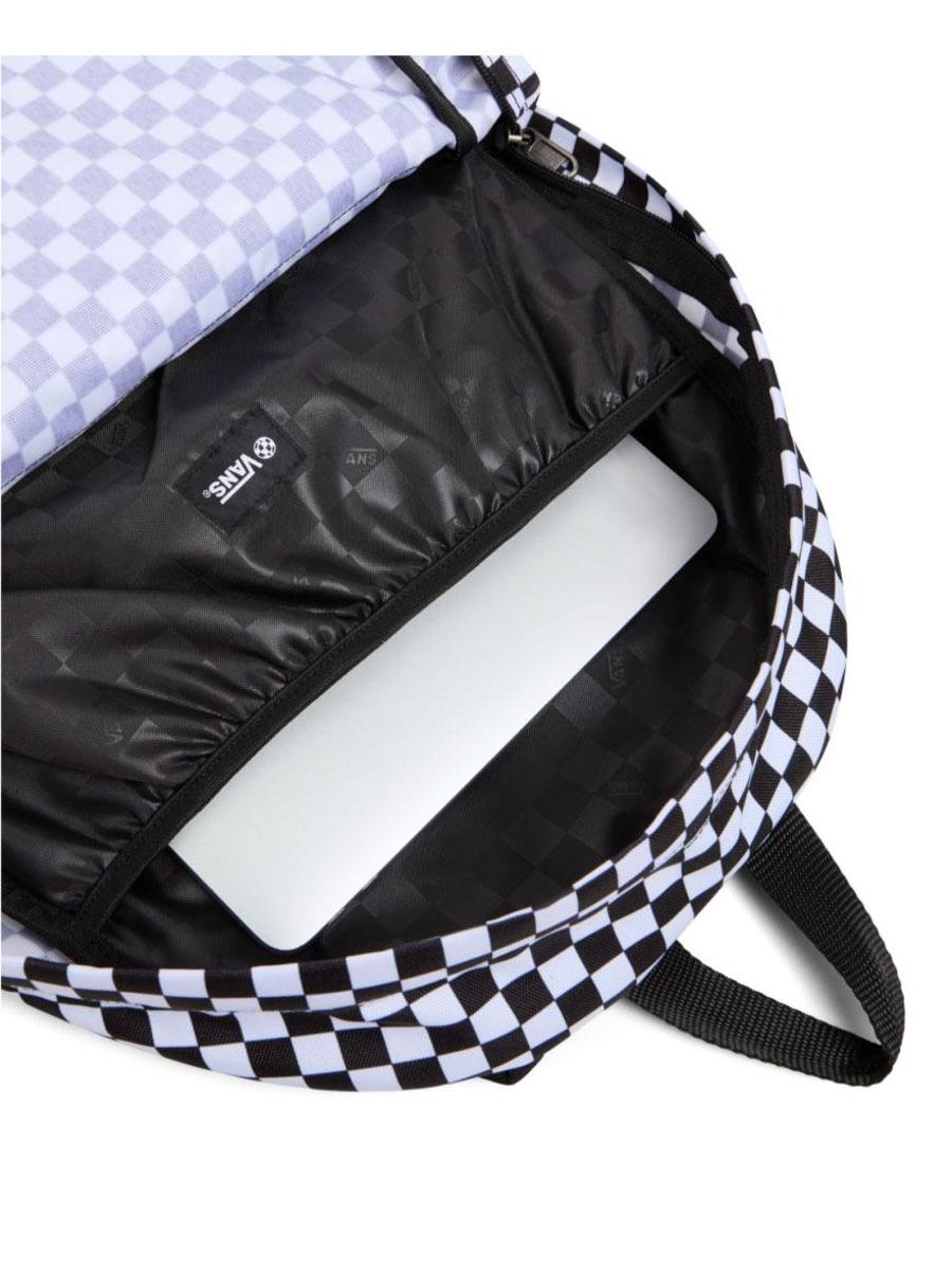 Mochila Vans Old Skool Check Negro/Blanco