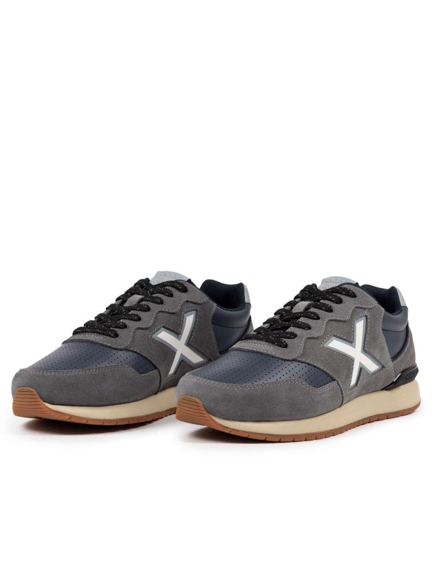 Zapatilla Munich Dash Premium Marino Gris M