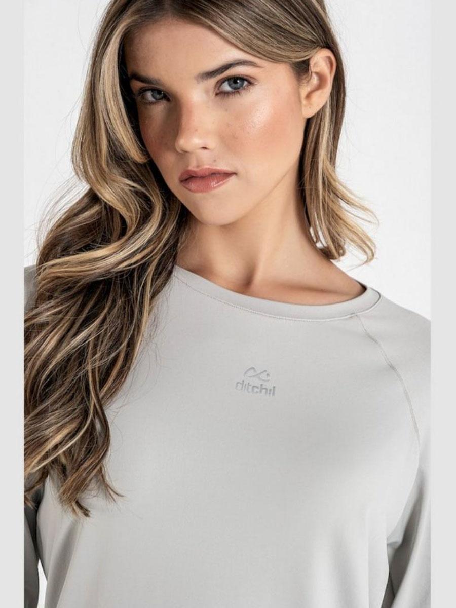 Camiseta Ditchill Manga Larga Diva Beige W