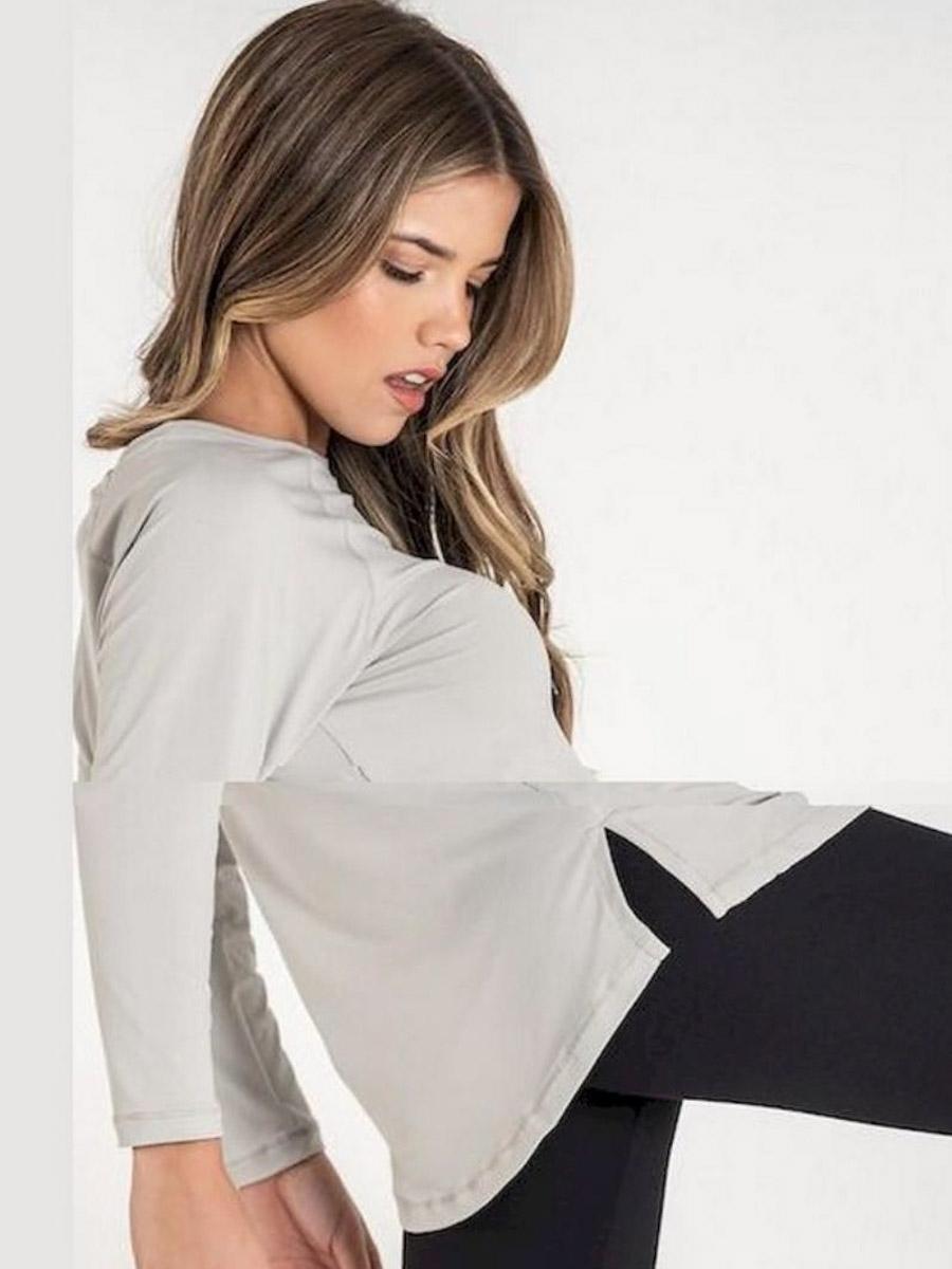 Camiseta Ditchill Manga Larga Diva Beige W