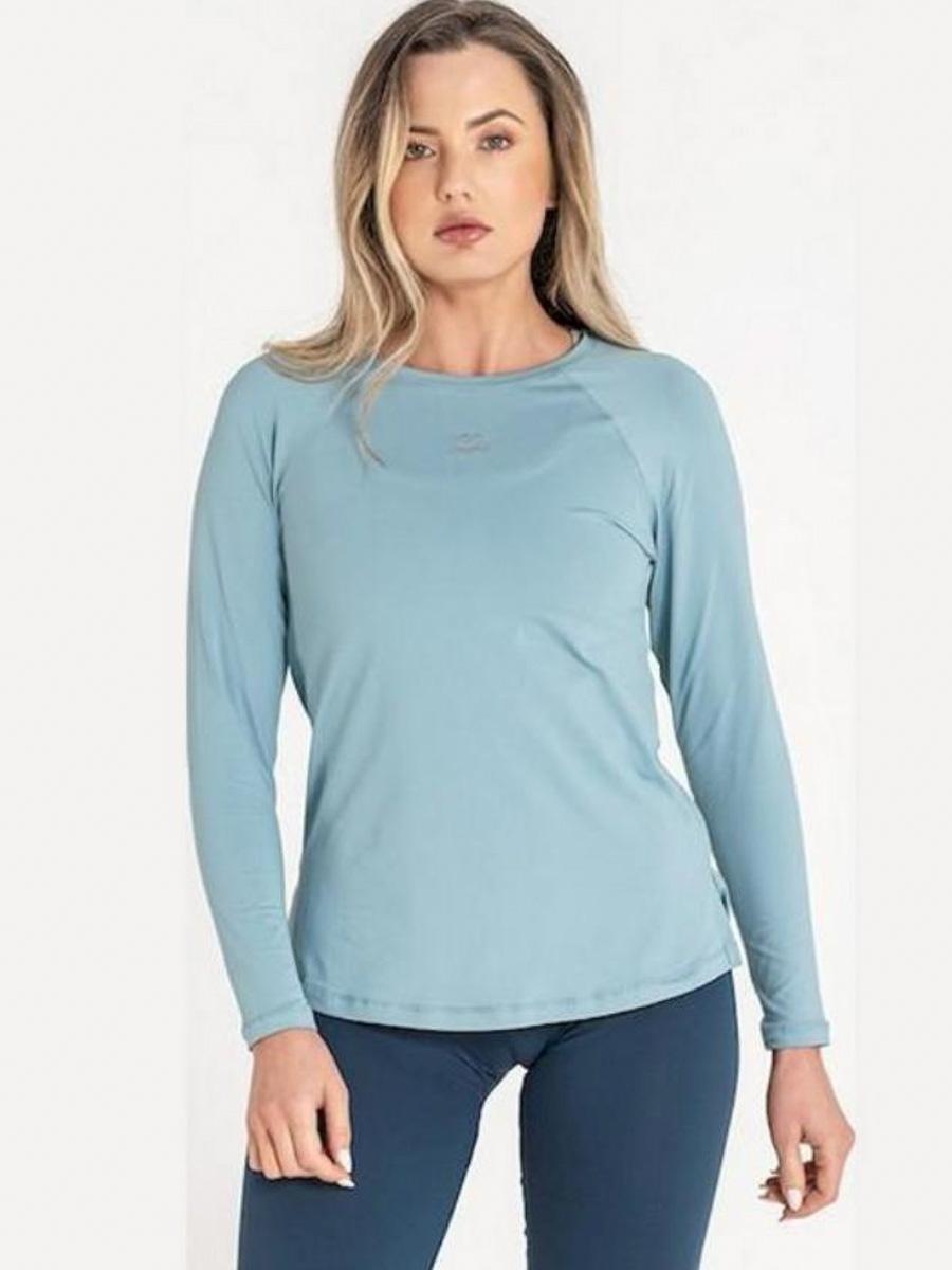 Camiseta Ditchill Manga Larga Diva Aguamarina W