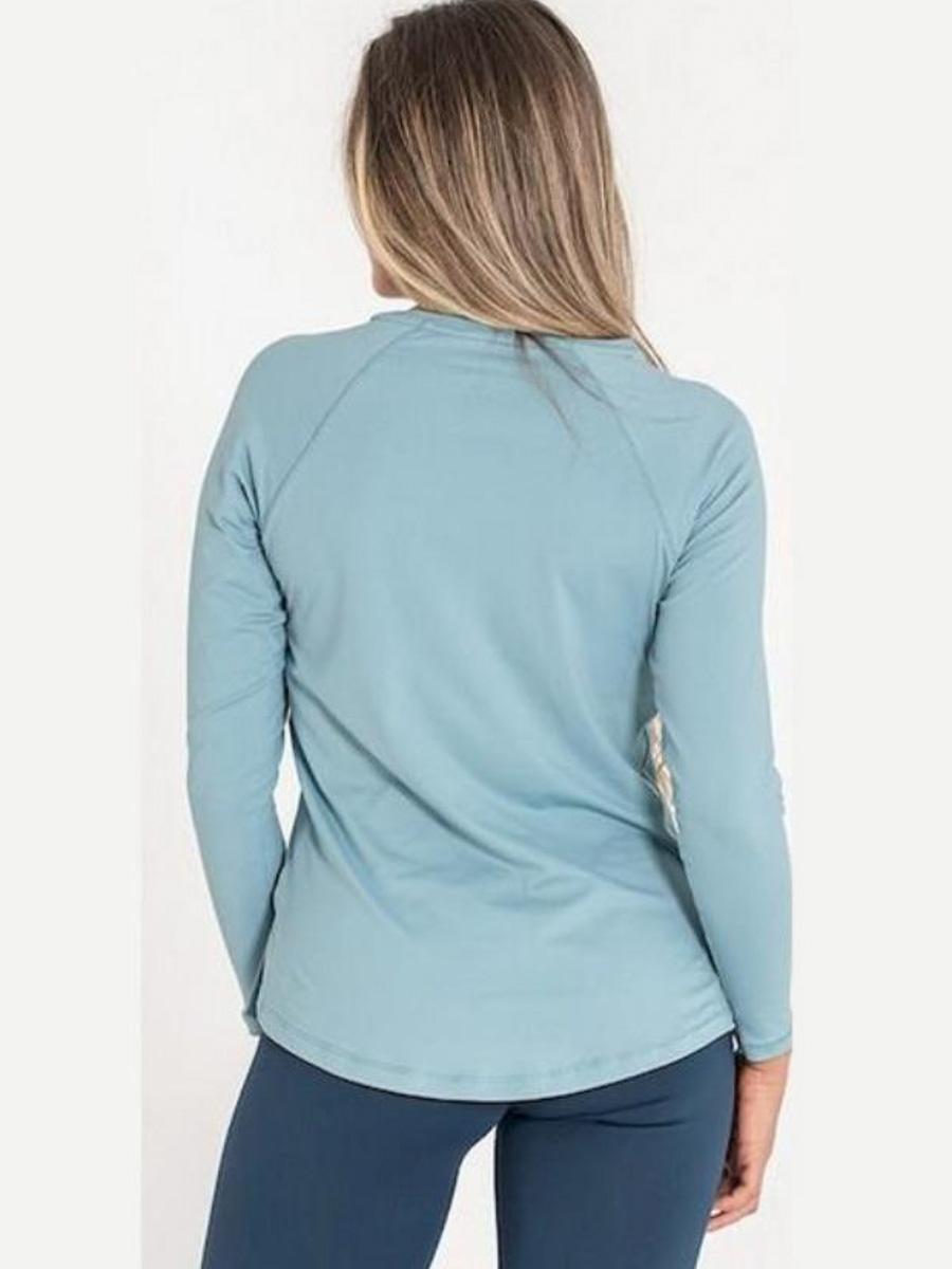 Camiseta Ditchill Manga Larga Diva Aguamarina W