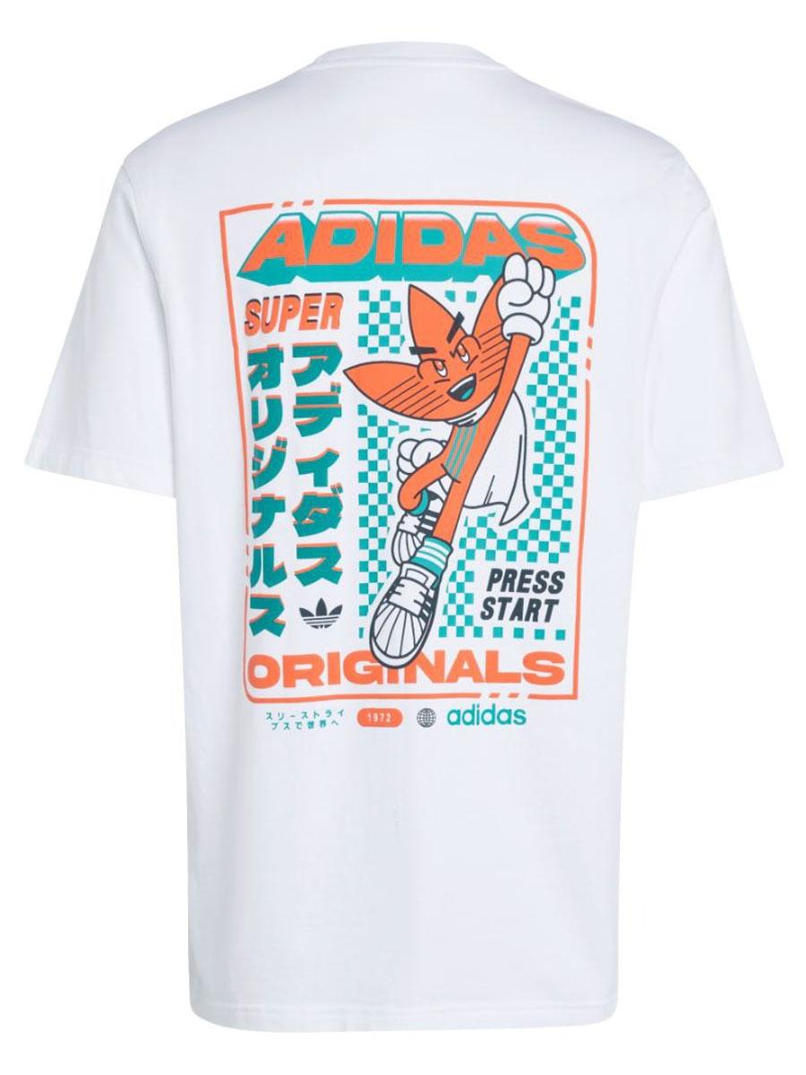 Camiseta Adidas Retro Gaming Blanco M