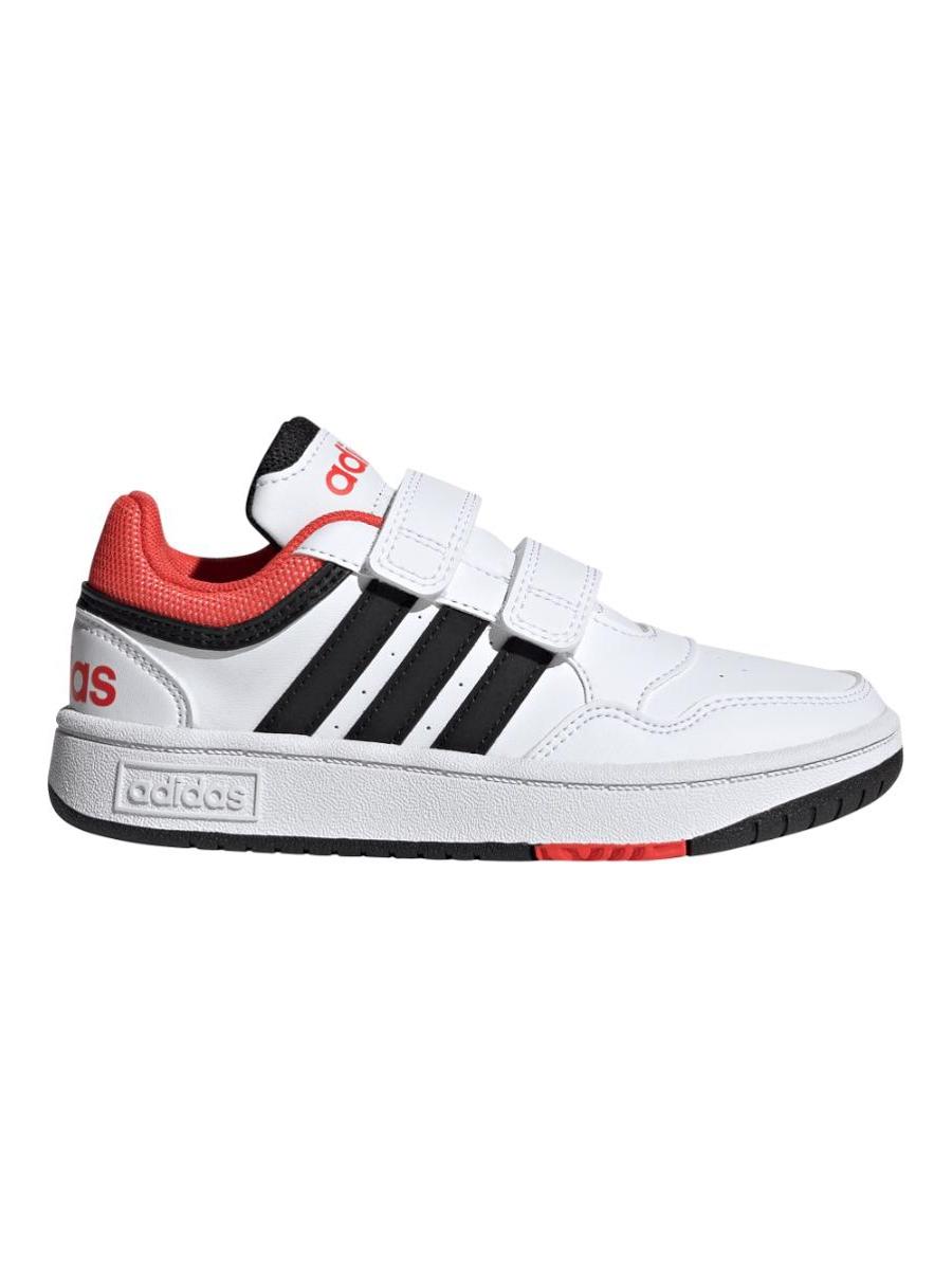 Zapatilla Adidas Hoops 3 Blanco/Rojo Jr