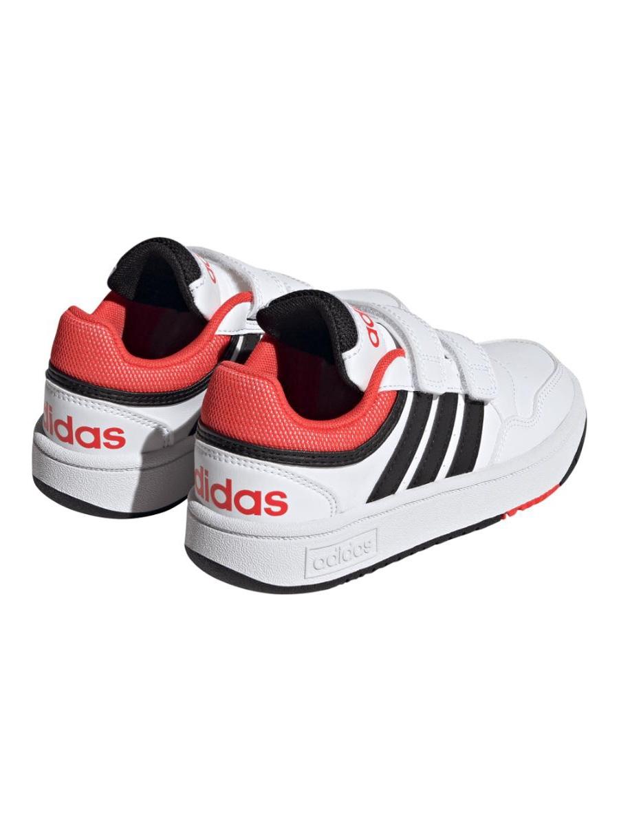 Zapatilla Adidas Hoops 3 Blanco/Rojo Jr