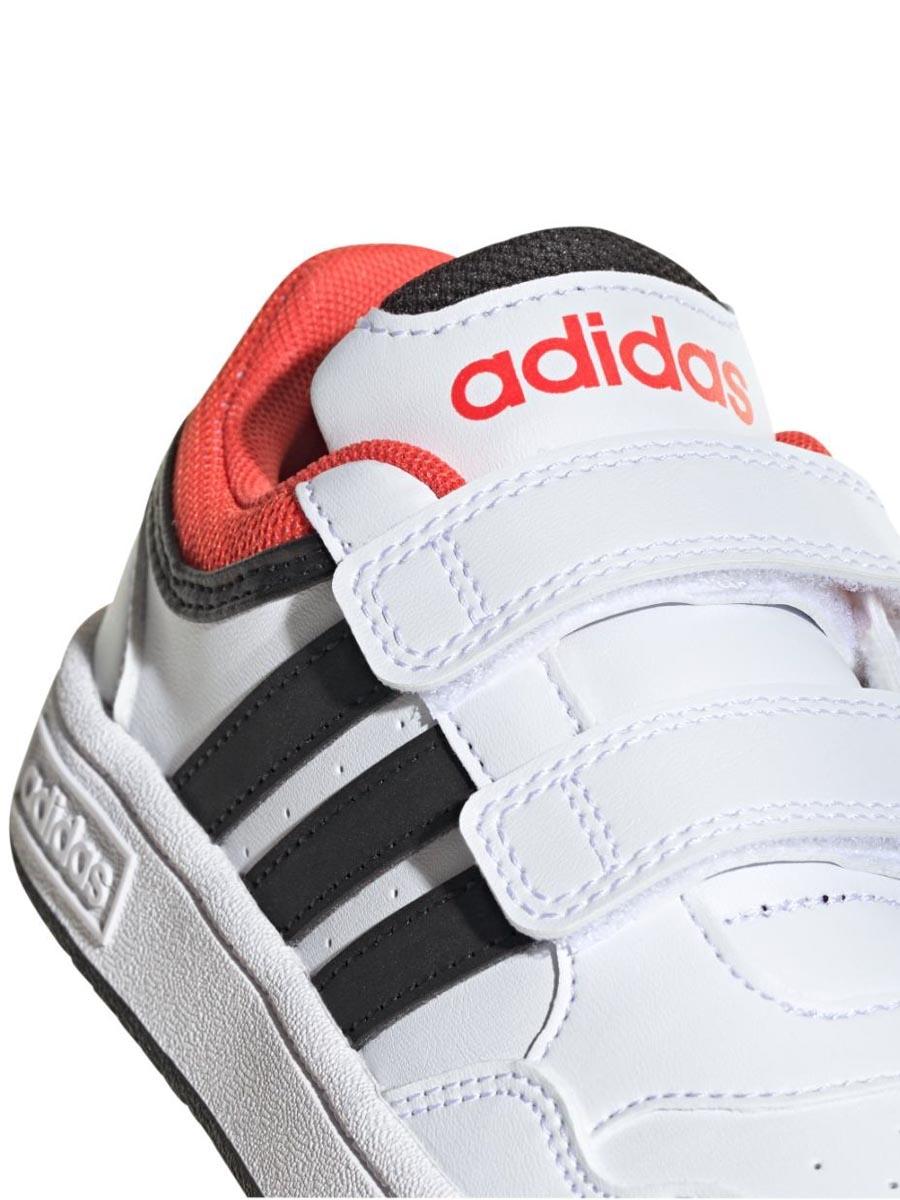 Zapatilla Adidas Hoops 3 Blanco/Rojo Jr