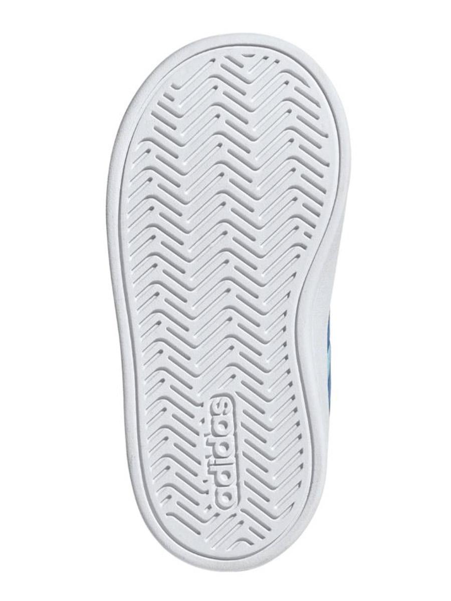 Zapatilla Adidas Grand Court Blanco Azul Bebe