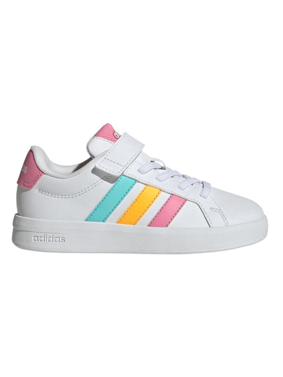 Zapatilla Adidas Grand Court Blanco Colores Jr