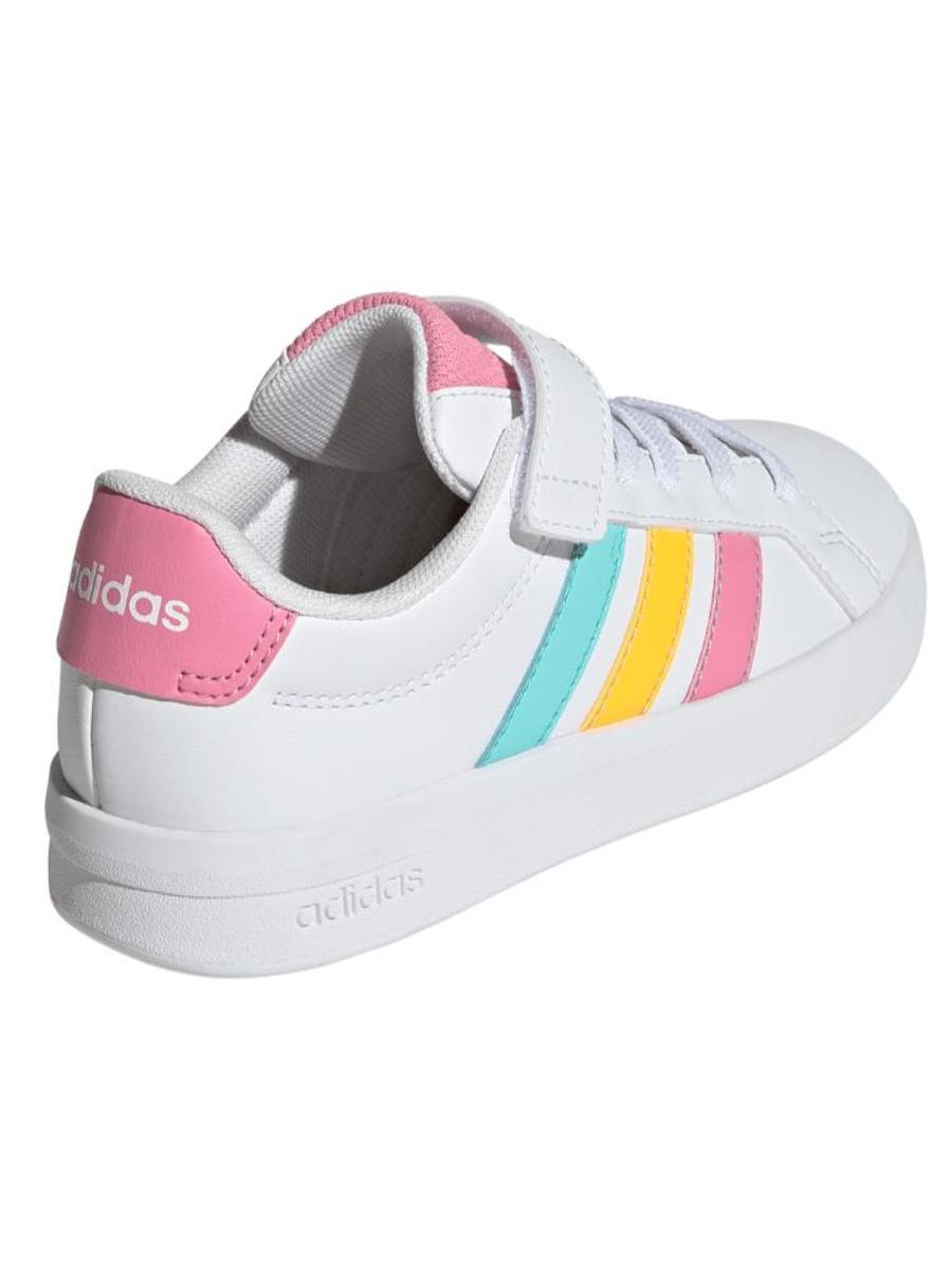 Zapatilla Adidas Grand Court Blanco Colores Jr
