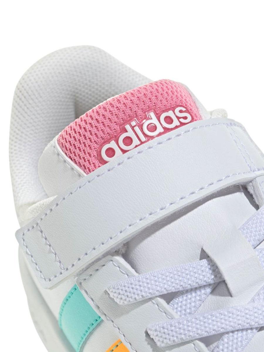 Zapatilla Adidas Grand Court Blanco Colores Jr