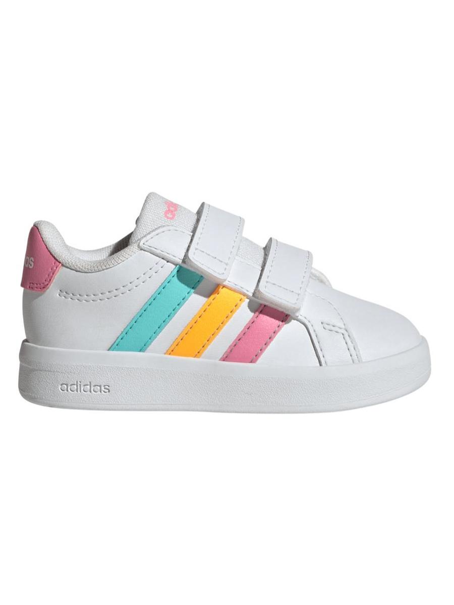Zapatilla Adidas Grand Court Blanco Colores Bebe