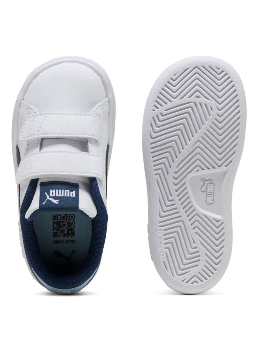 Zapatilla Puma Smash 3 Blanco/Azul Bebe