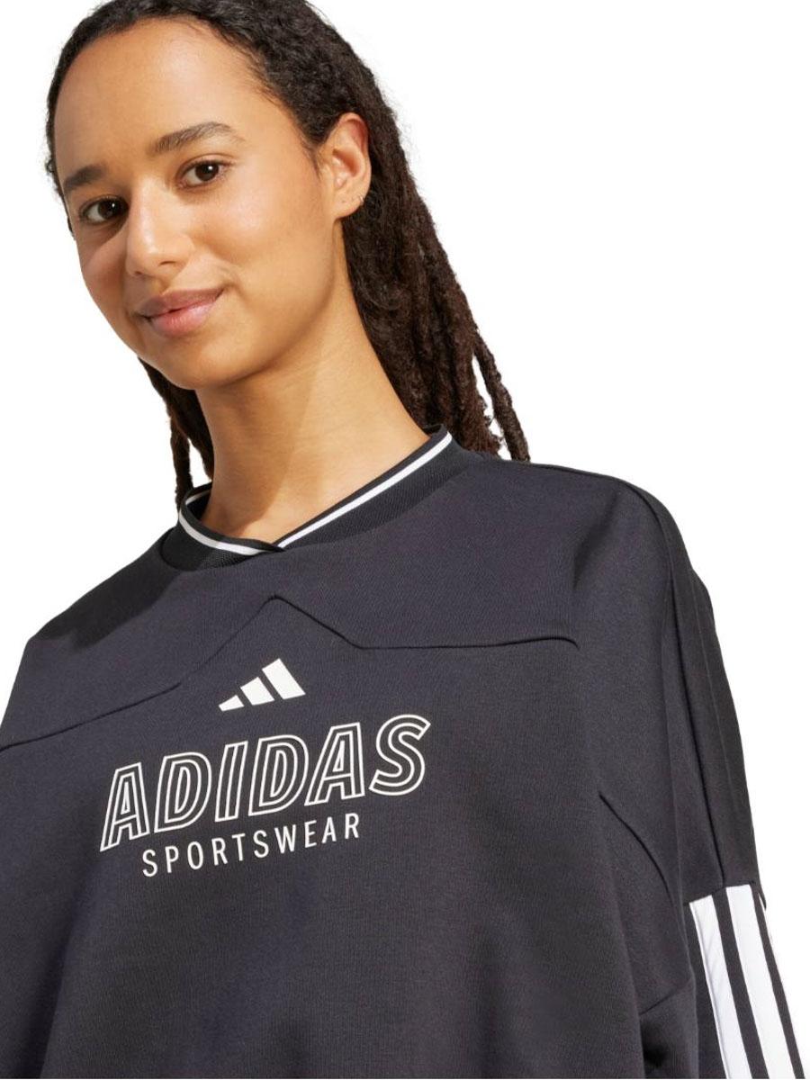 Sudadera Adidas Tiro Negra Blanca W