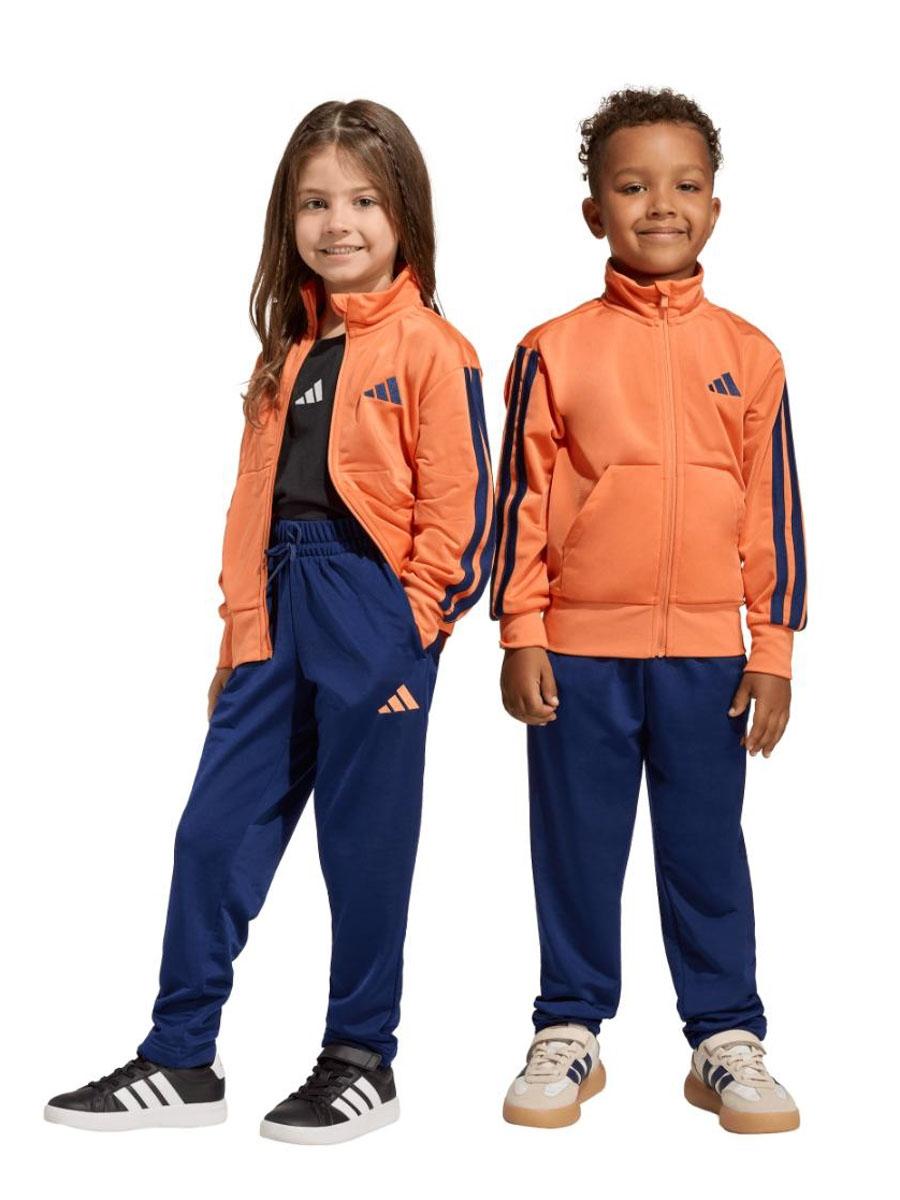Chandal Adidas 3S TR TS 205 Naranja/Azul Jr