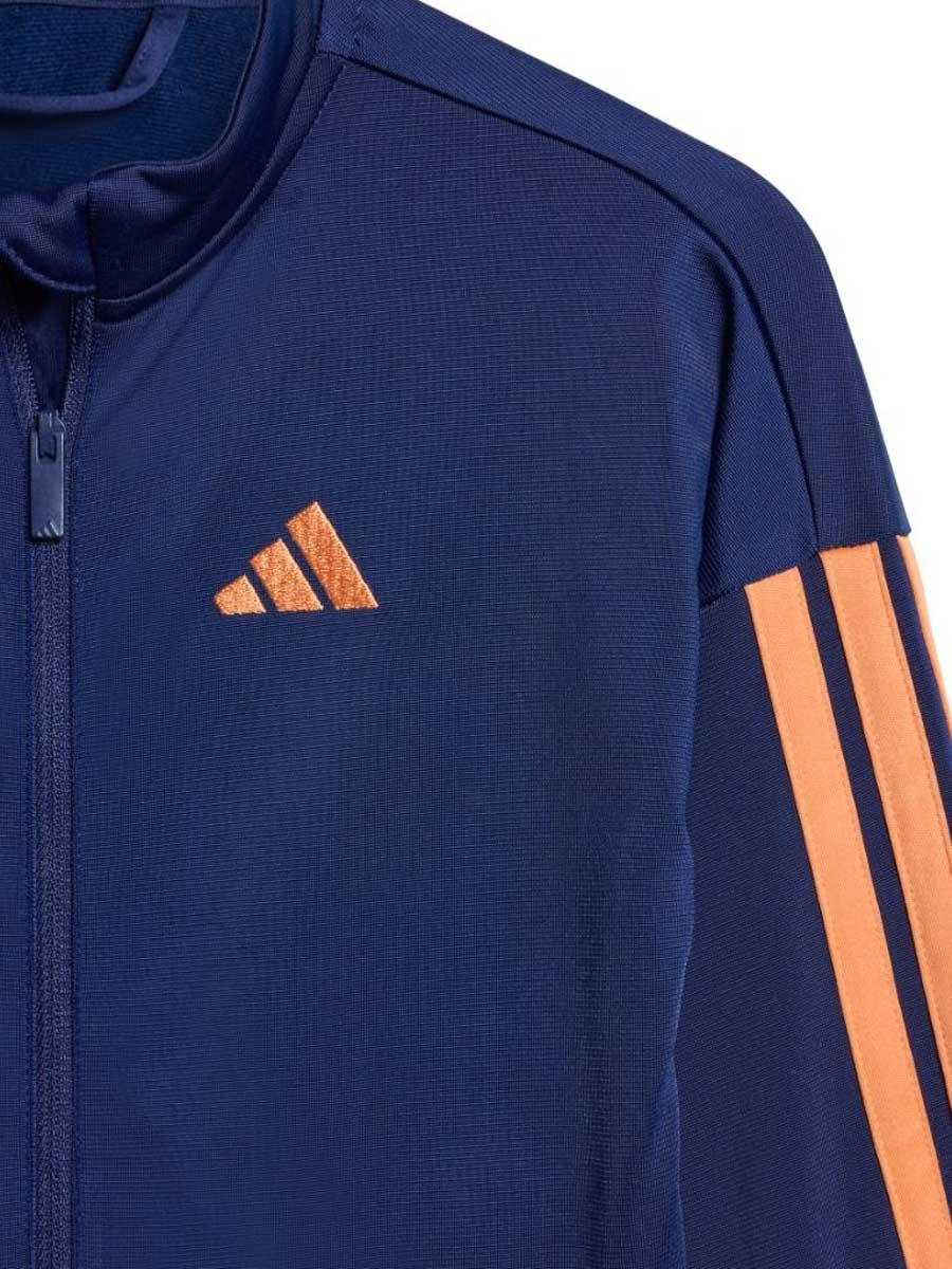 Chandal Adidas 3S TR TS 205 Azul/Naranja Jr