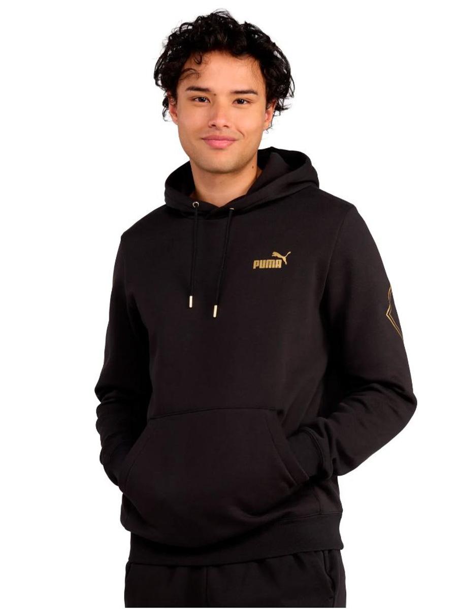 Sudadera Puma Max Metallic FL M Negro/Oro