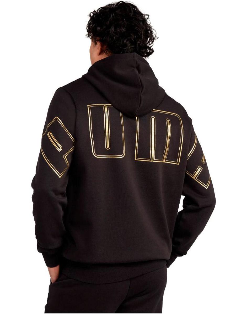 Sudadera Puma Max Metallic FL M Negro/Oro