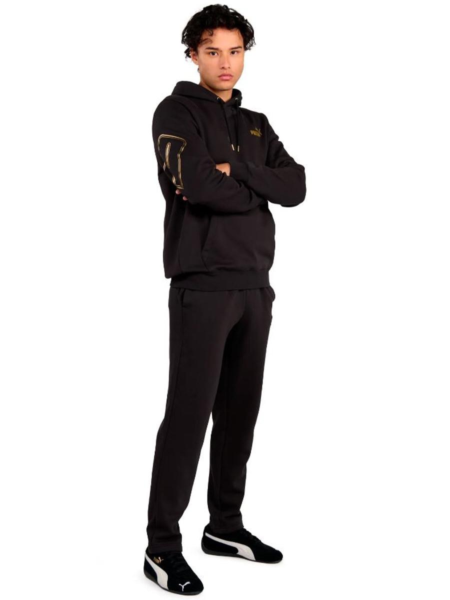 Sudadera Puma Max Metallic FL M Negro/Oro